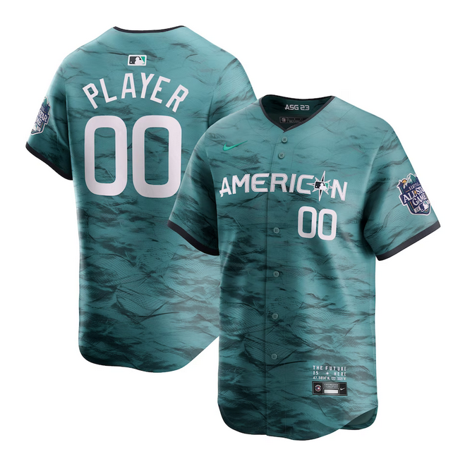 Men's Seattle Mariners Active Player Custom Teal 2023 All-star Cool Base With Patch Stitched Baseball Jersey